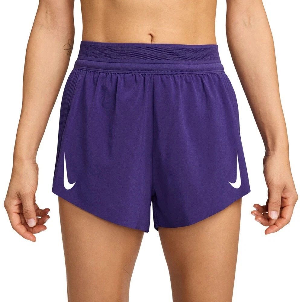 Nike Dri-FIT ADV Aeroswift Running Shorts Purple - FN2328 547 Women's XL NEW
